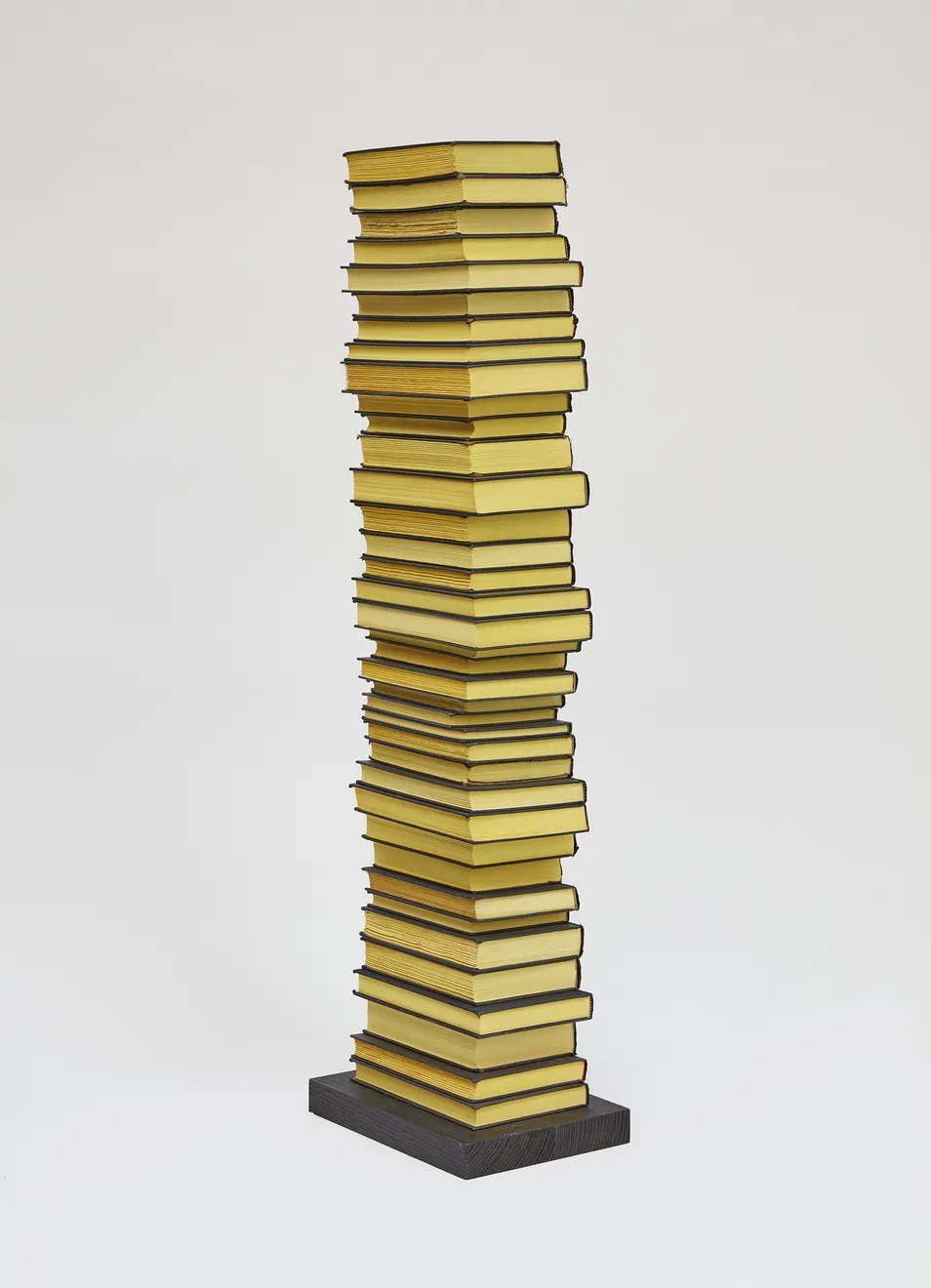 Jared Bark, Black/Yellow Book Stack, 2018