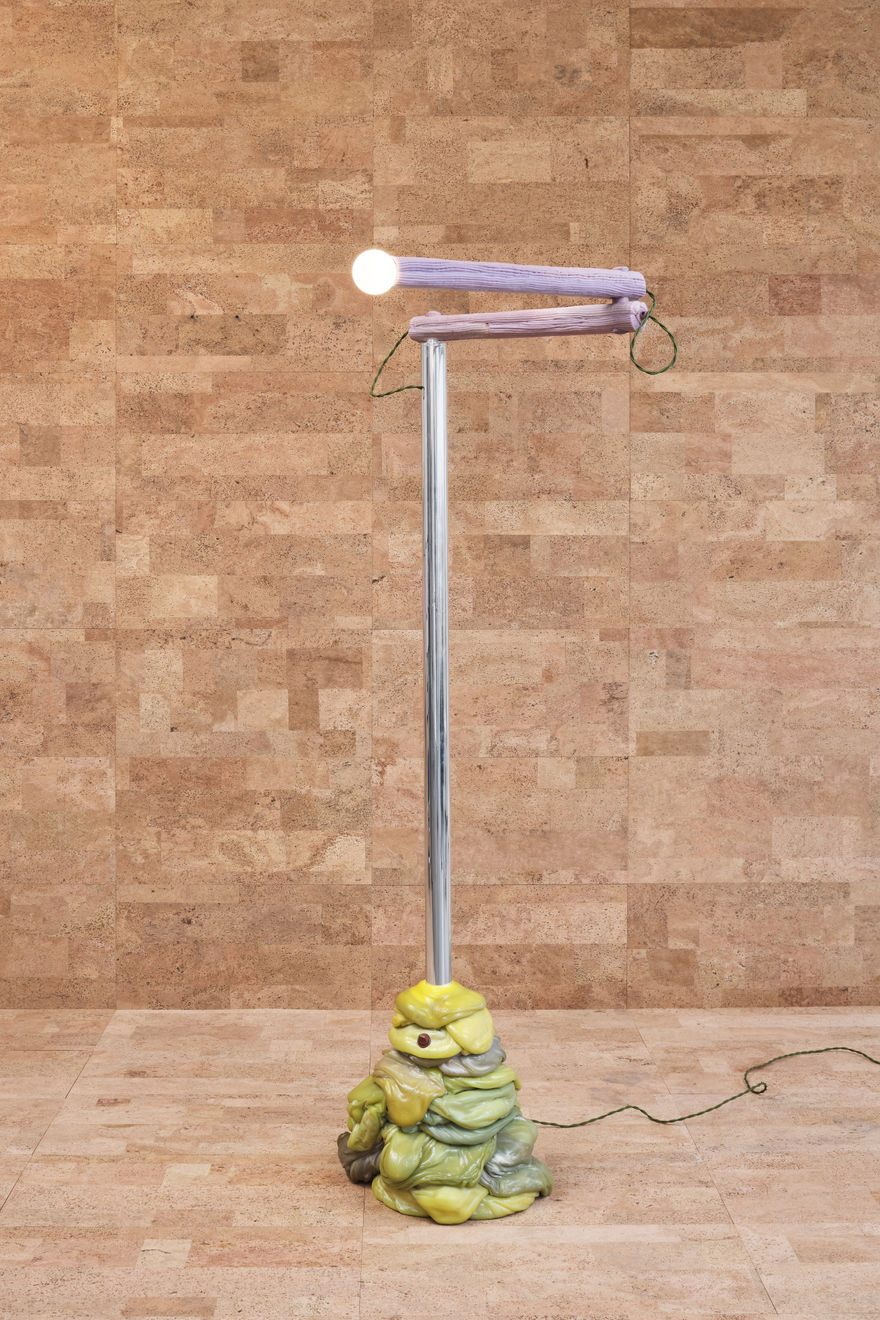 James Shaw, Floor Lamp with Pivoting Arms and Blob Base, 2024
