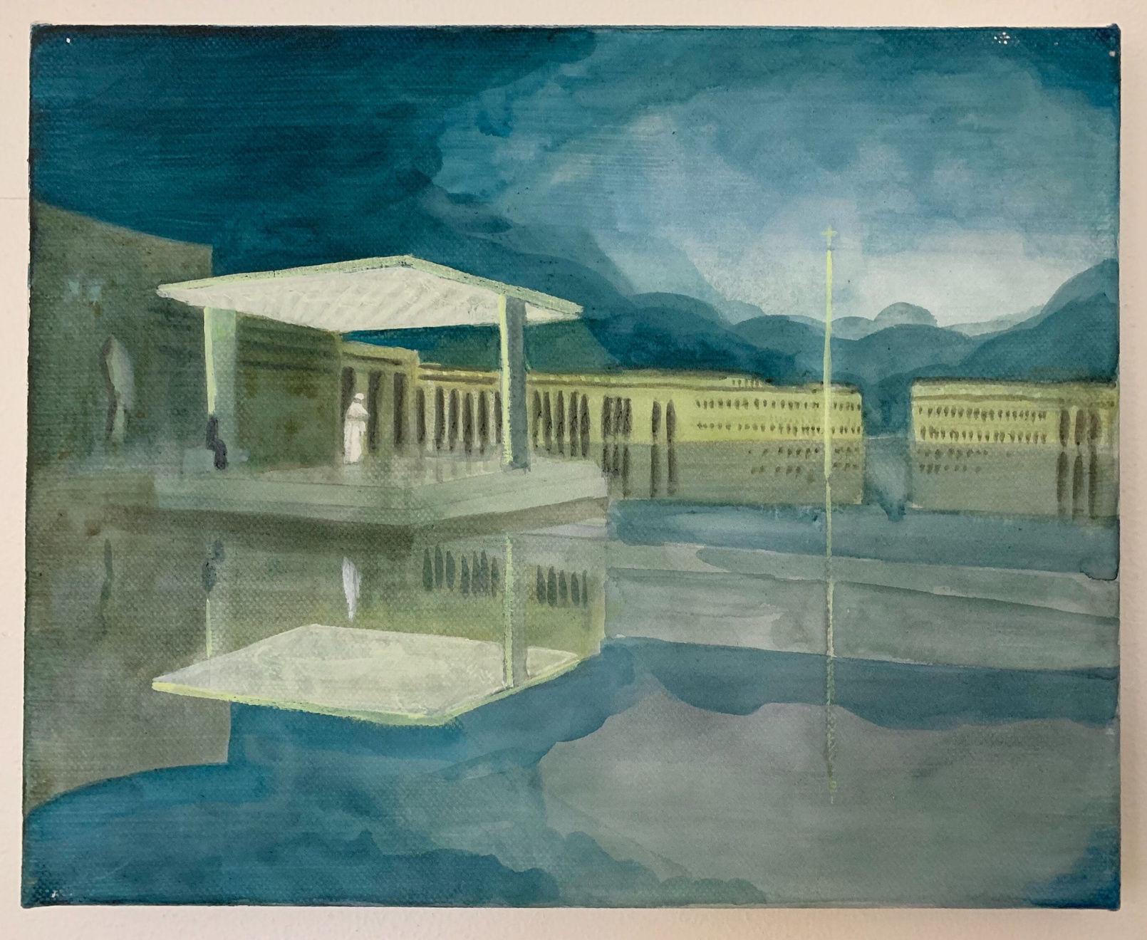 David Risley, Pope Preaching to an Empty Square, Vatican City, Rome, 2020