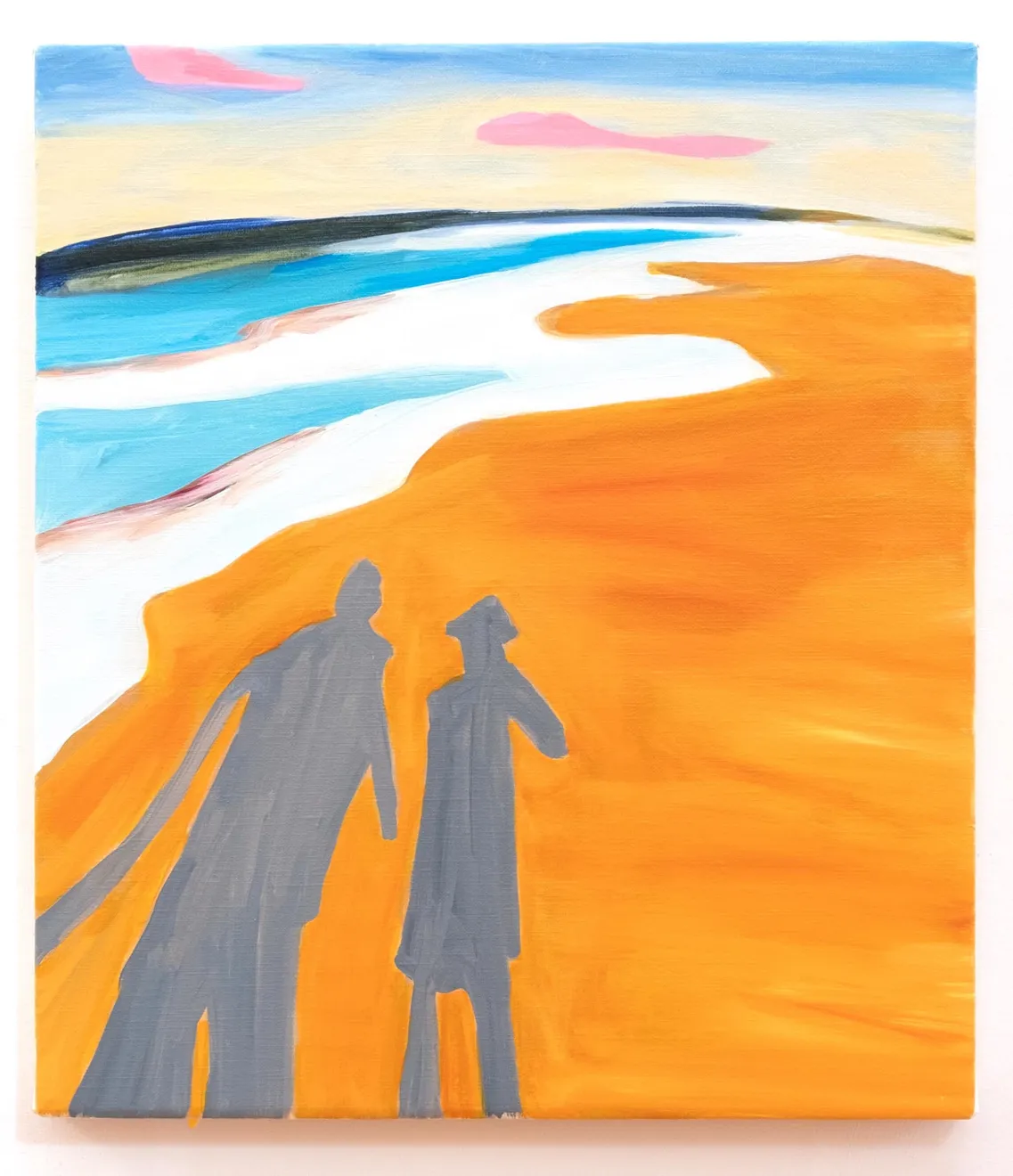 Maureen O'Leary, Two Figures on a Beach, 2022