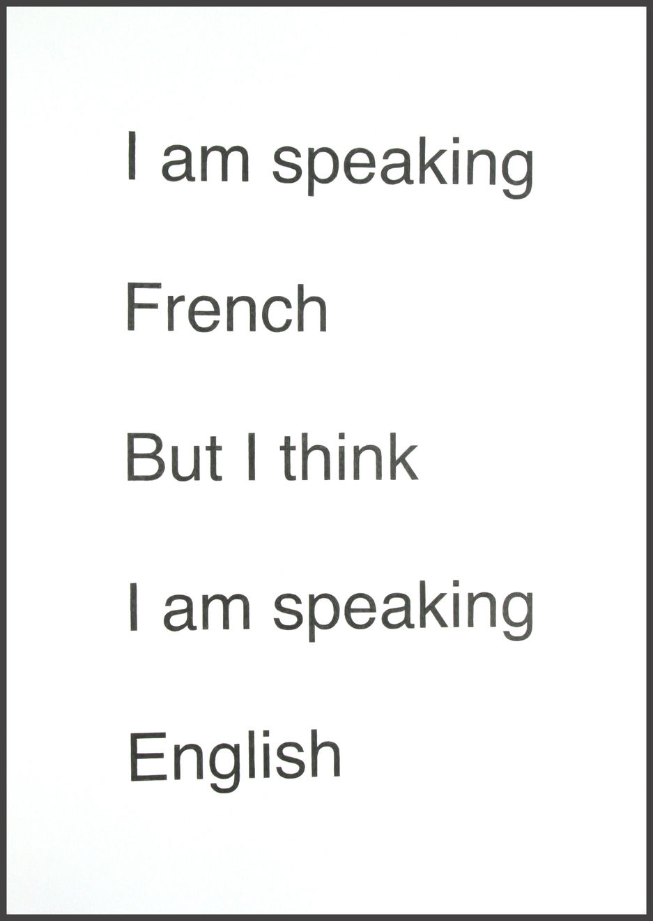 John Wood and Paul Harrison, French, 2017