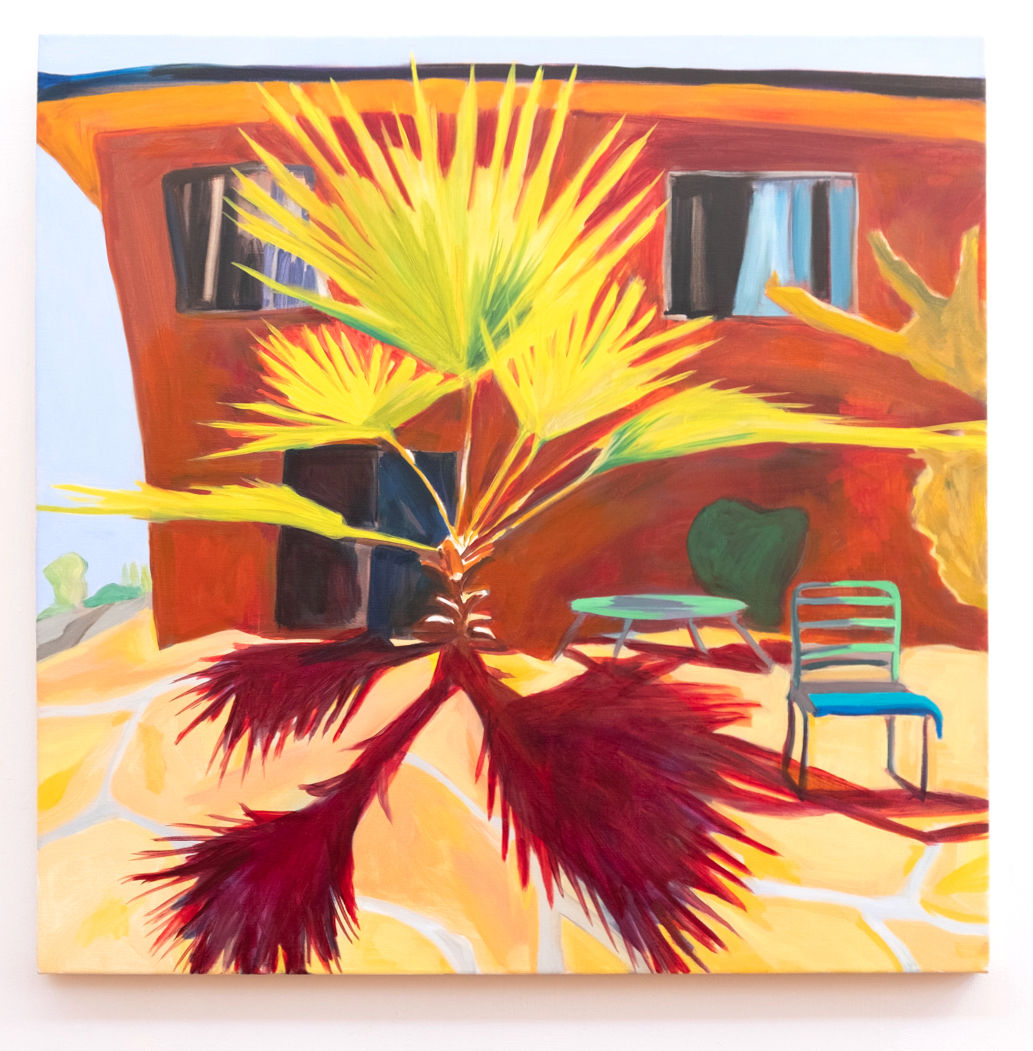 Maureen O'Leary, Feral Palm Tree, Santa Monica Backyard, 2021