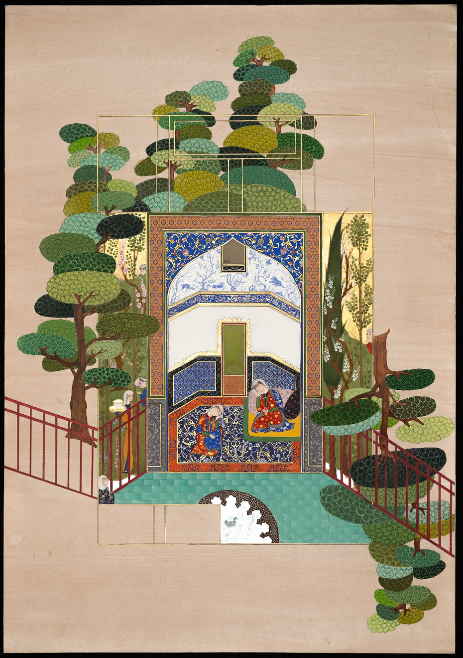 Elham Pourkhani, “Sindokht Conspiring the Murder of Zal” from the “The time in passing” series, 2022