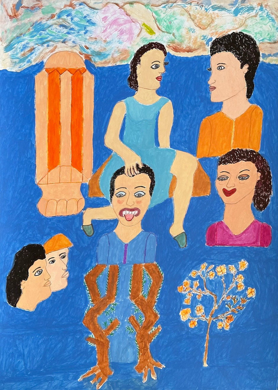 Reza Shafahi, Blue Series 03, 2023