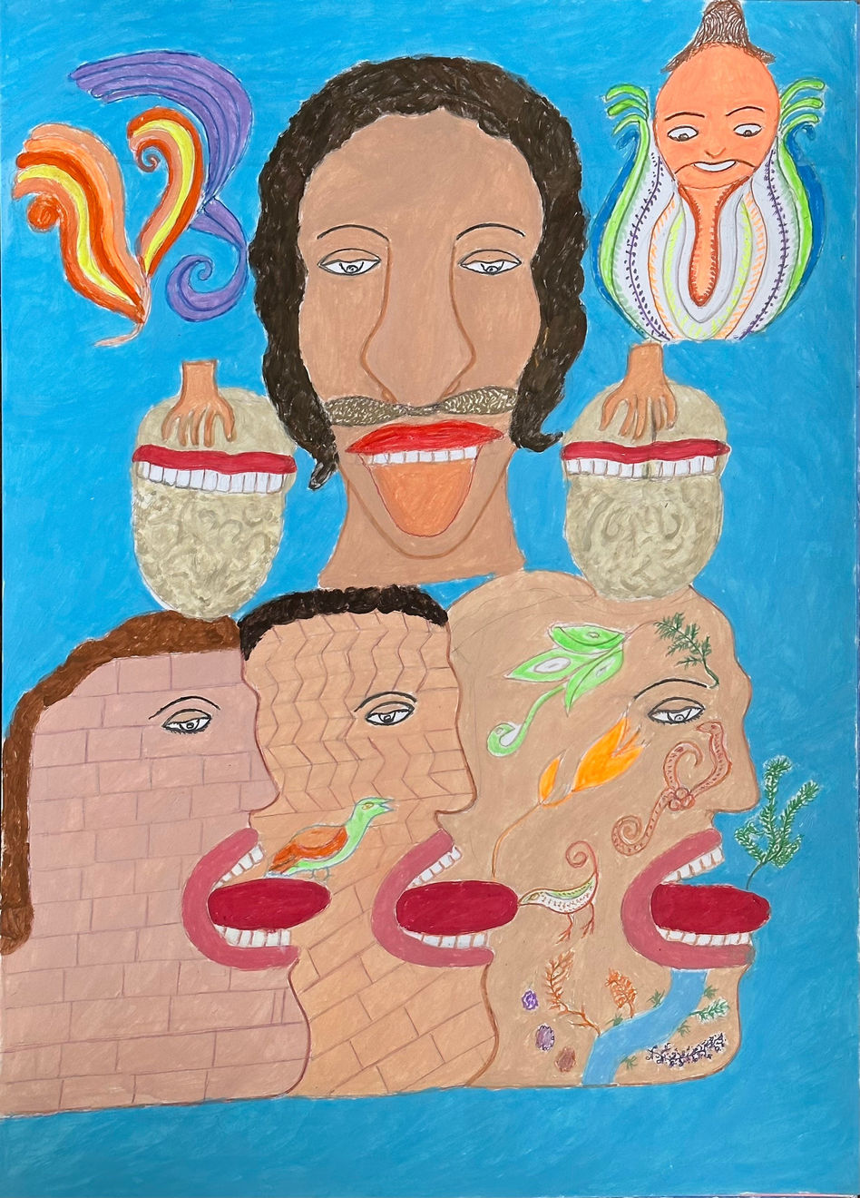 Reza Shafahi, Blue Series 01, 2023