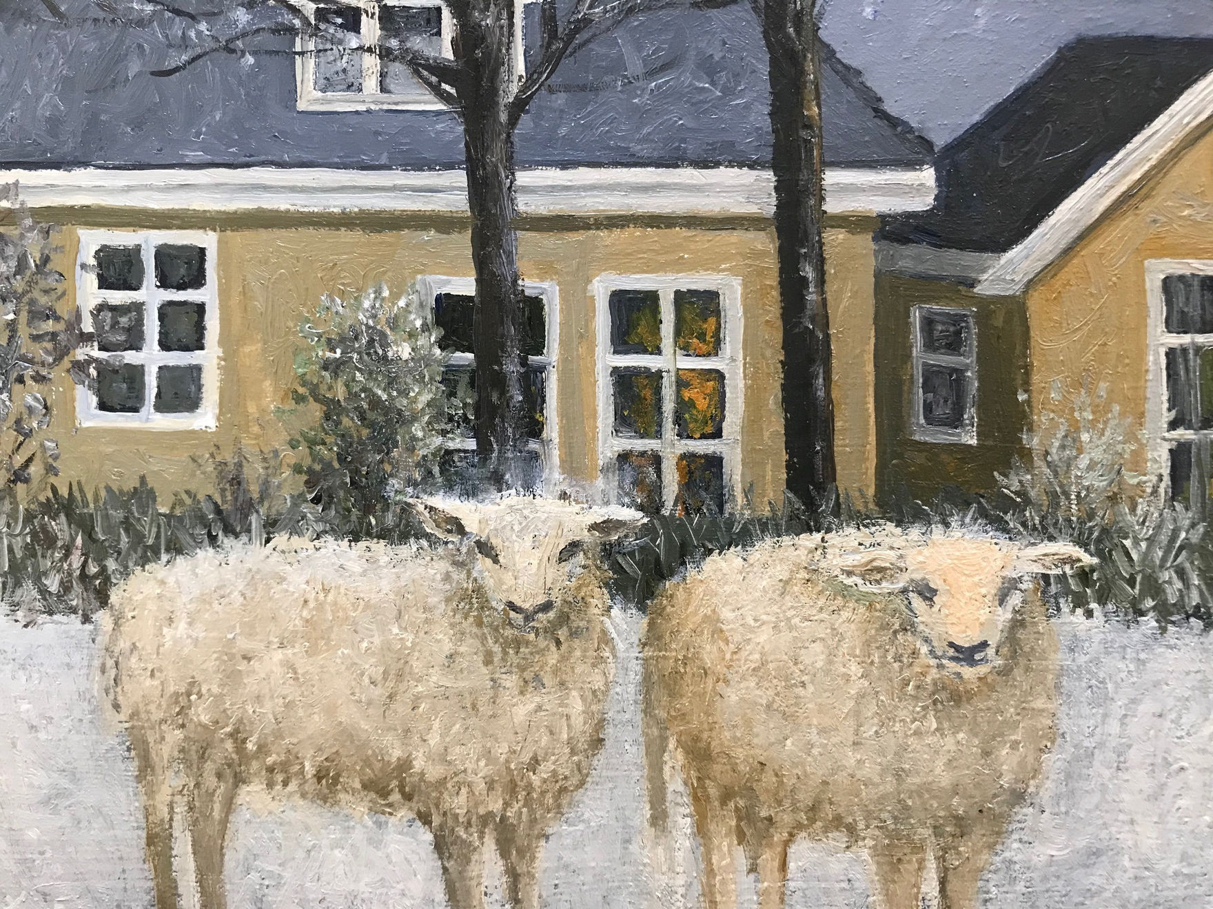 Laetitia de Haas - Schapen in de Sneeuw