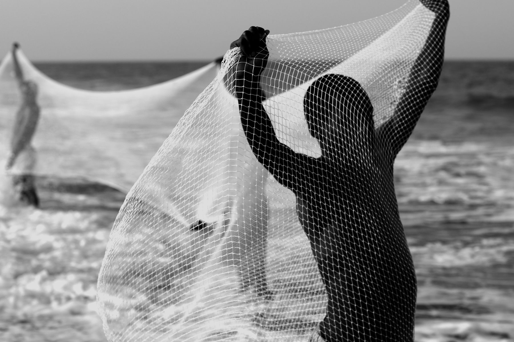 Mário Macilau, Fishing net, Faith series , 2019