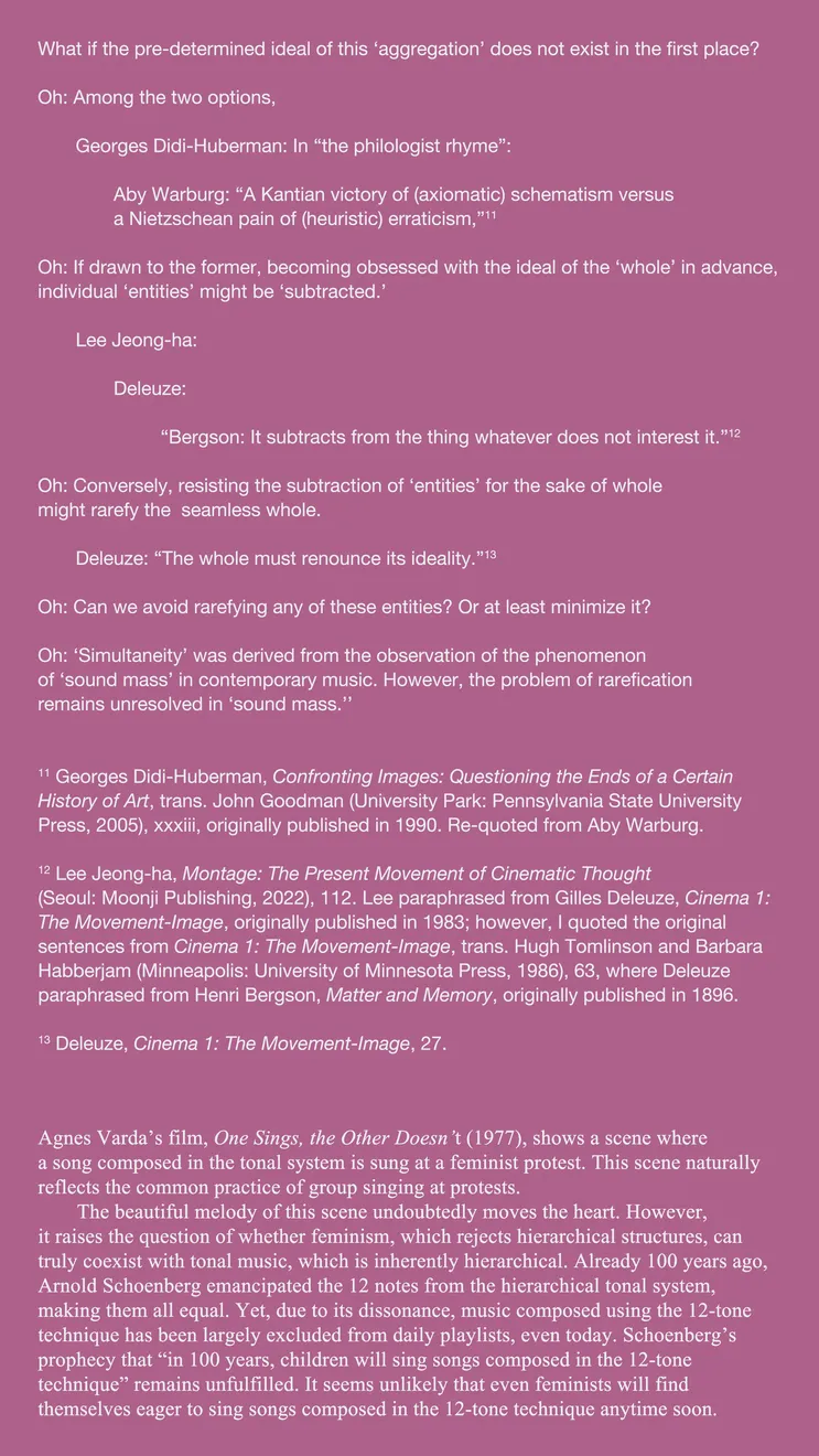 Min Oh, Score: Simultaneity, Conference, 2025