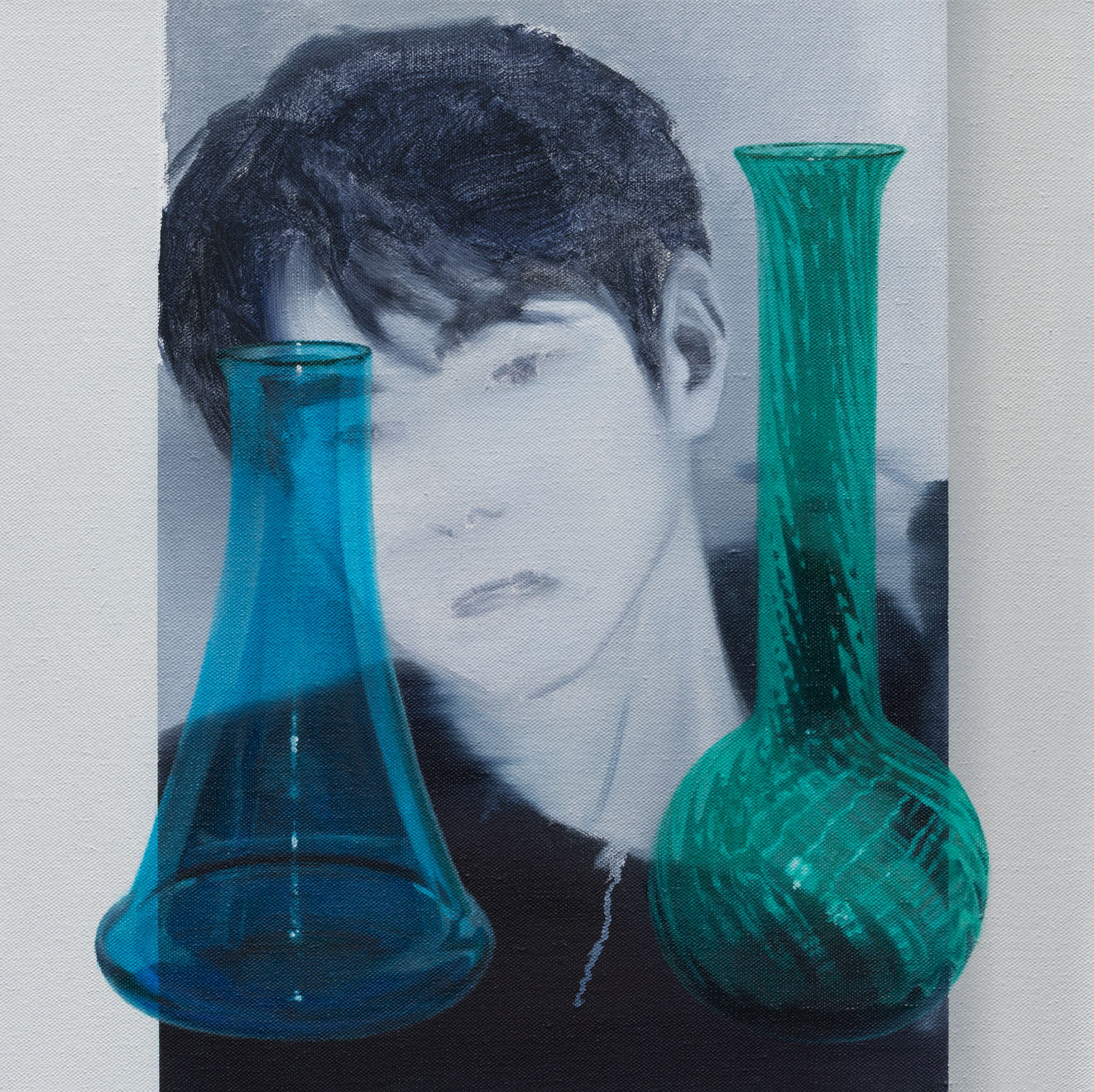 Daeyou Kim, Belonging among belongings: photo and glass bottle, 2025