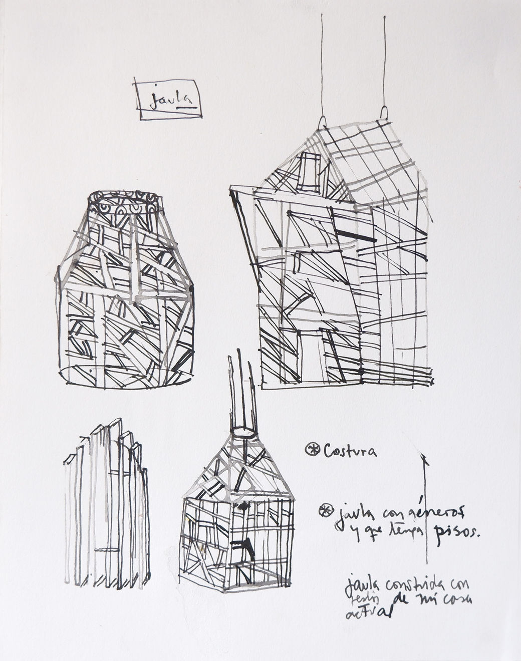 Virginia Guilisasti, Boceto Jaula, 2019