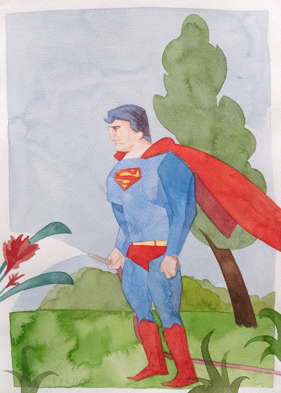 César Gabler, Superman paseando, 2016