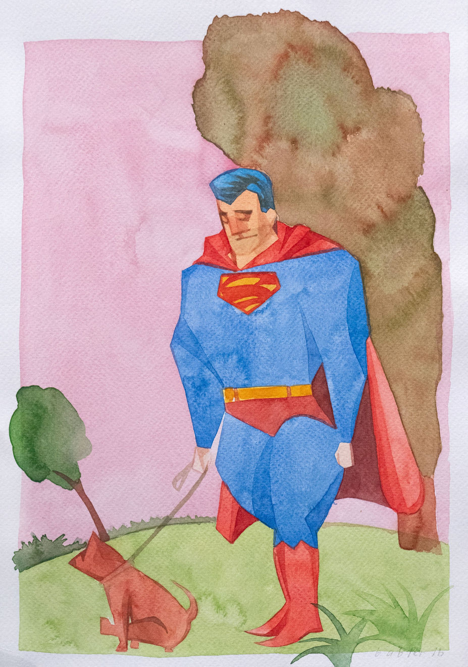 César Gabler, Superman paseando, 2016