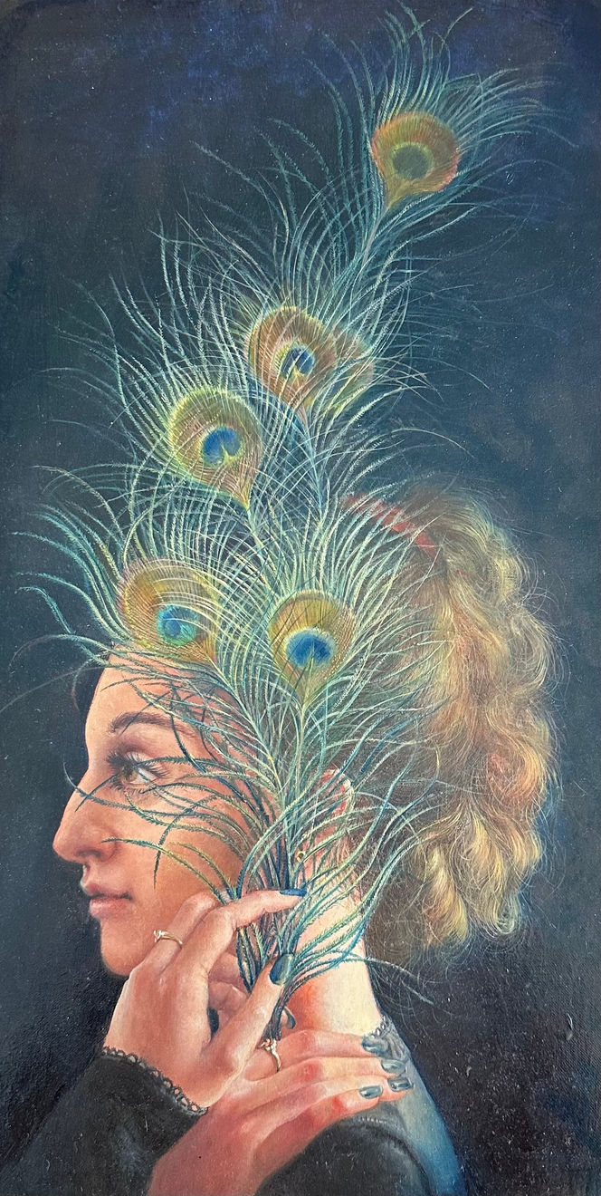 Pavel Ouporov, Dancing with Peacock Feathers (Danielle), 2022