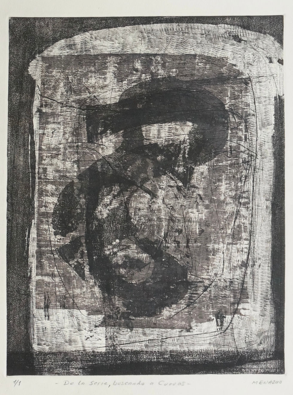 abstract lithograph