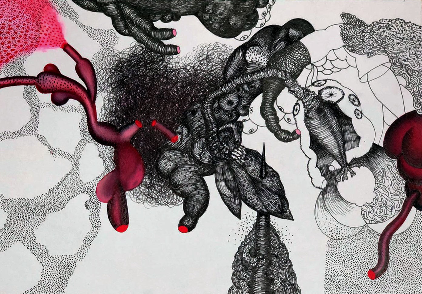 Pushpakanthan Pakkiyarajah, Blooded flowerscape, 2024-2025