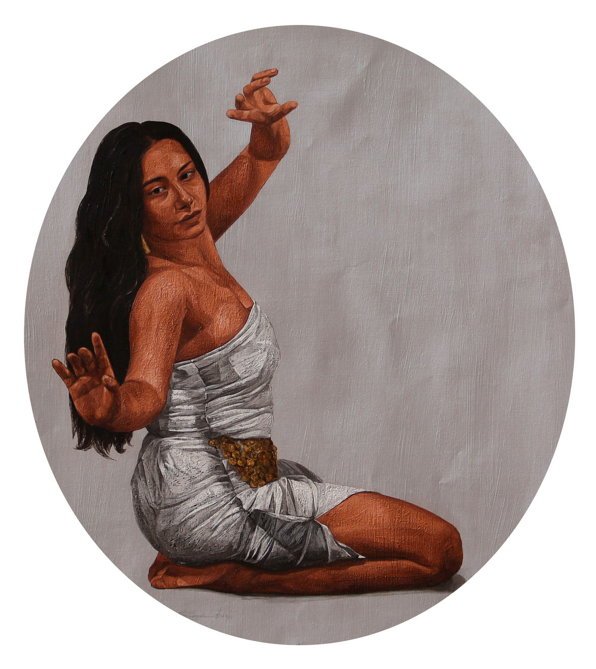 Sara Tantawy, Dancer at Silver Center III (راقصه في المركز الفضي), 2022