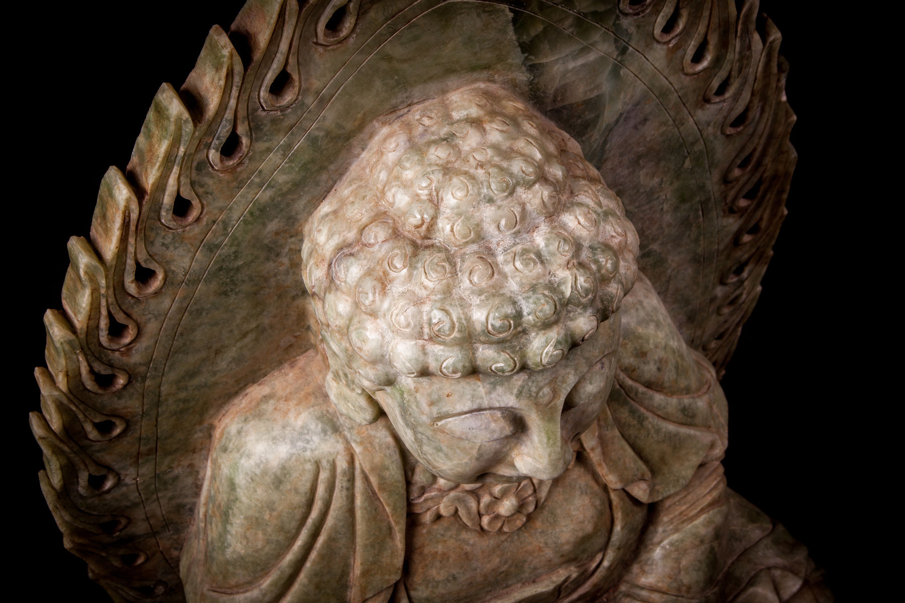 Jameson J Wood, 20th Century Bowenite Statue of Siddhartha Gautama, 20th Century