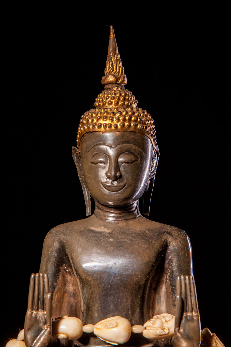Jameson J Wood, 17th Century Thai Silver Standing Buddha, 1600's