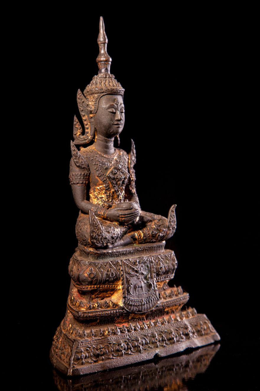 Jameson J Wood, 19th Century Seated Bronze Buddha, 19th Century