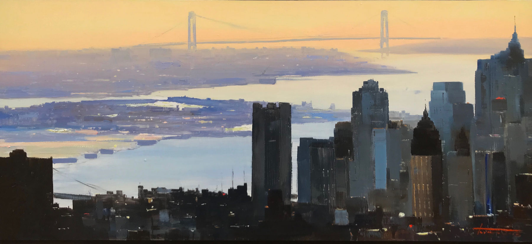 Cristobal Perez Garcia, Bridges skyline, 2019