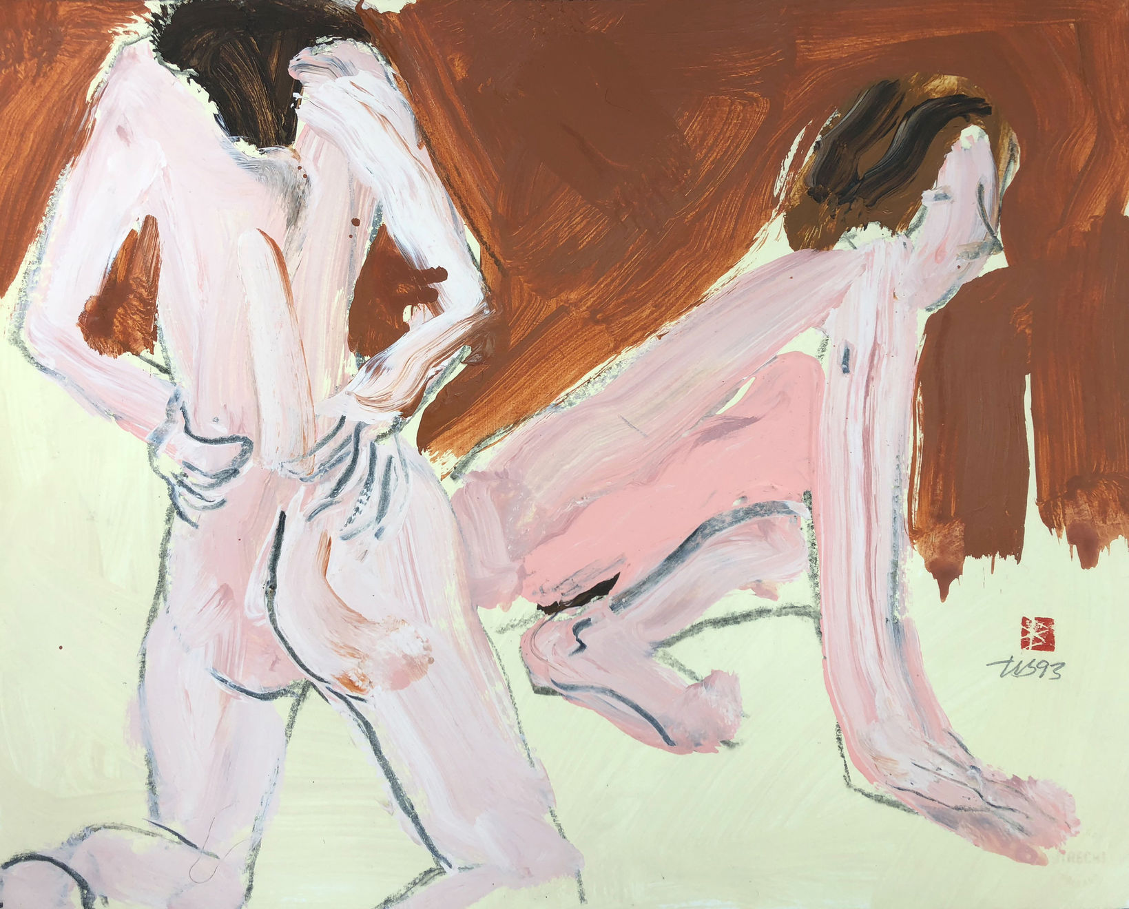 Freeman W. Butts, Figurative Artwork by Freeman W. Butts (1928-1998), 1993