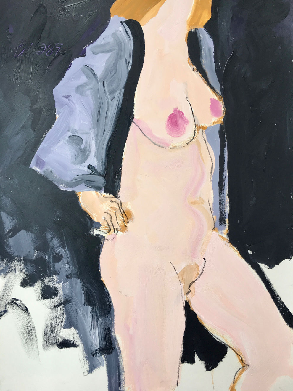 Freeman W. Butts, Untitled: Standing Woman with Robe