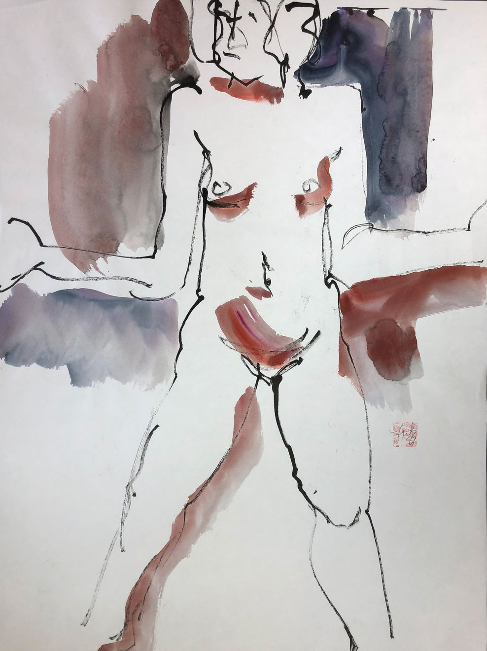 Freeman W. Butts, Figurative Artwork by Freeman W. Butts (1928-1998)