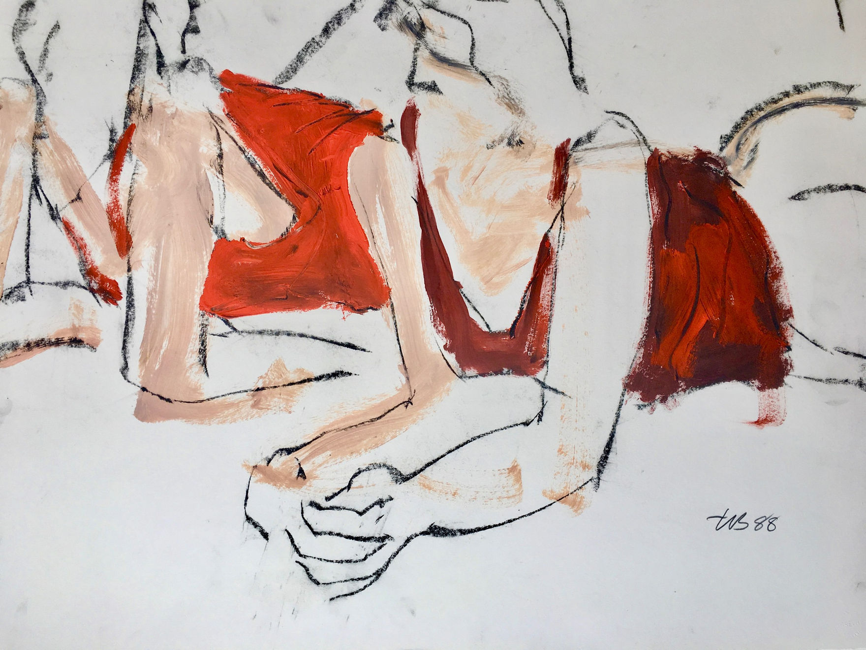 Freeman W. Butts, Untitled Studio Artwork by Freeman W. Butts (1928-1998)