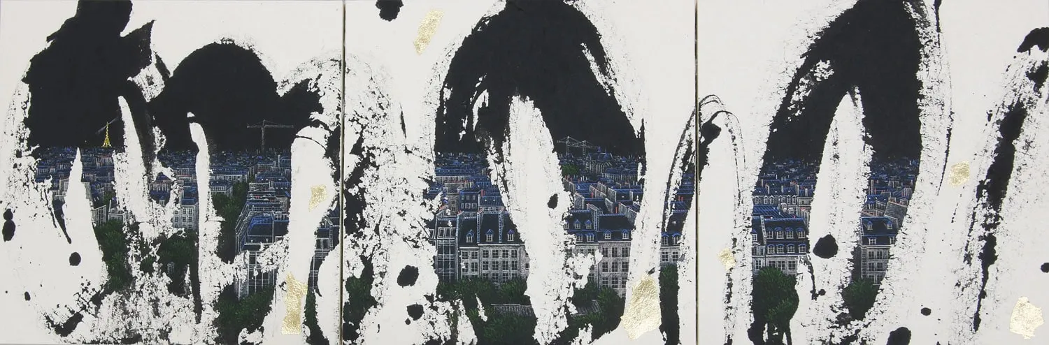 Park Jieun, A Little Talk - Paris (Triptych), 2018