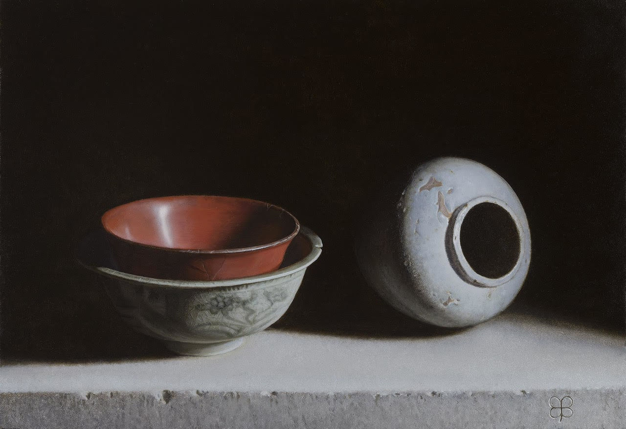 Erkin, Stilleven met rode kom, 2023