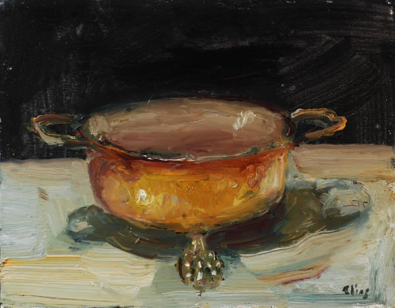 Douwe Elias, Koperen bakje, 2024