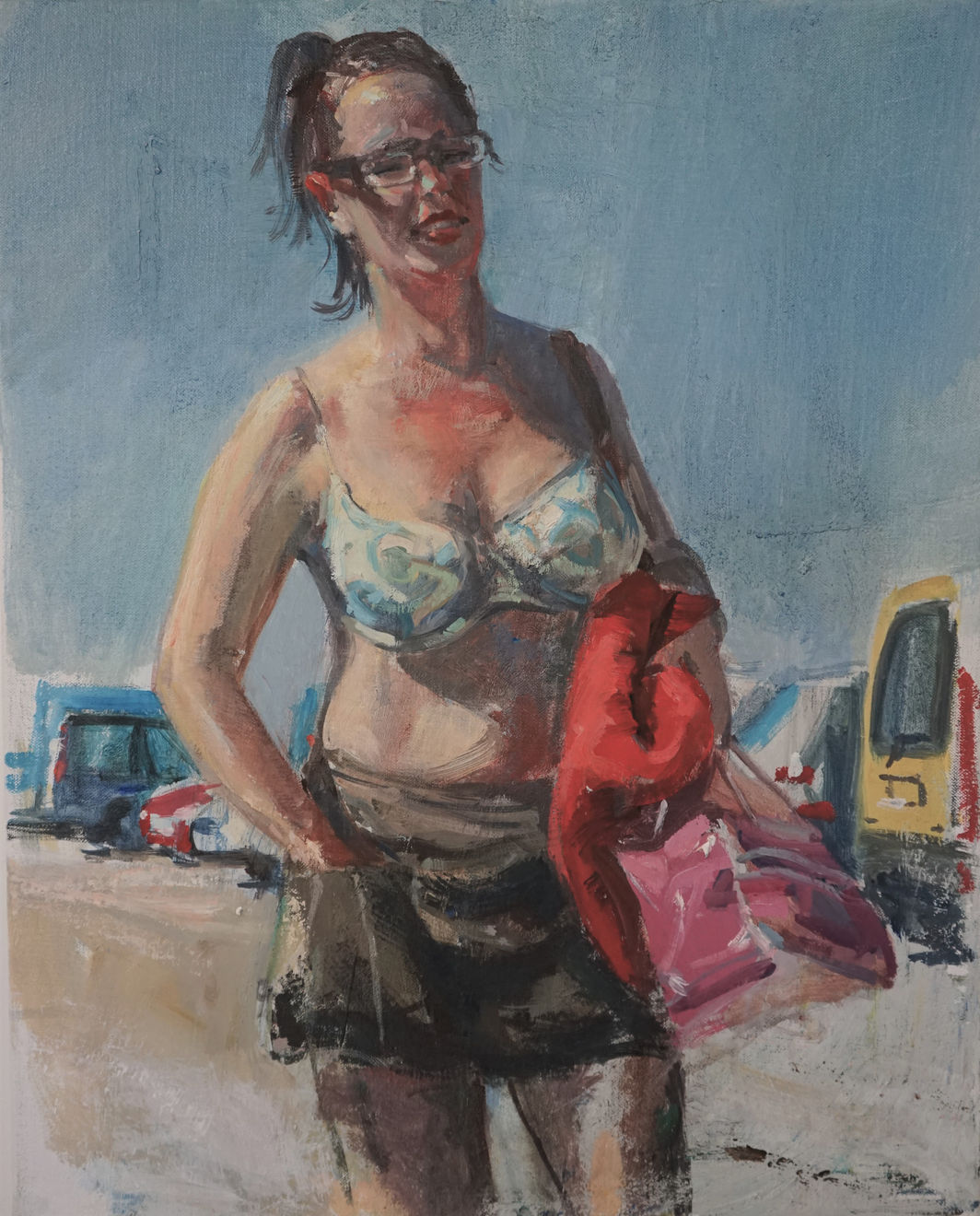 Robert Vorstman, Red towel, 2021