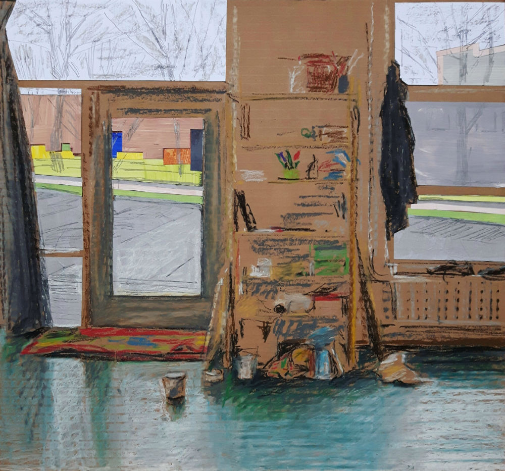 Dorine van der Ploeg, Green floor IV, 2017