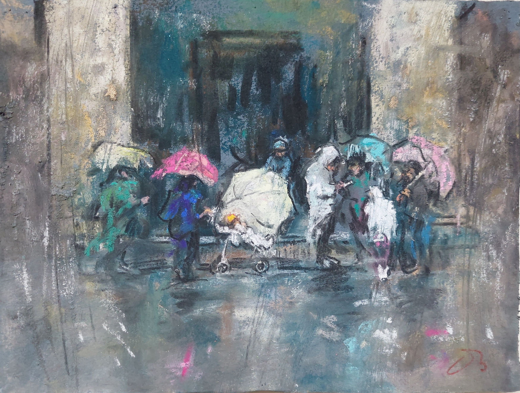 Onno Boerwinkel, Sudden rain in Naples, 2024