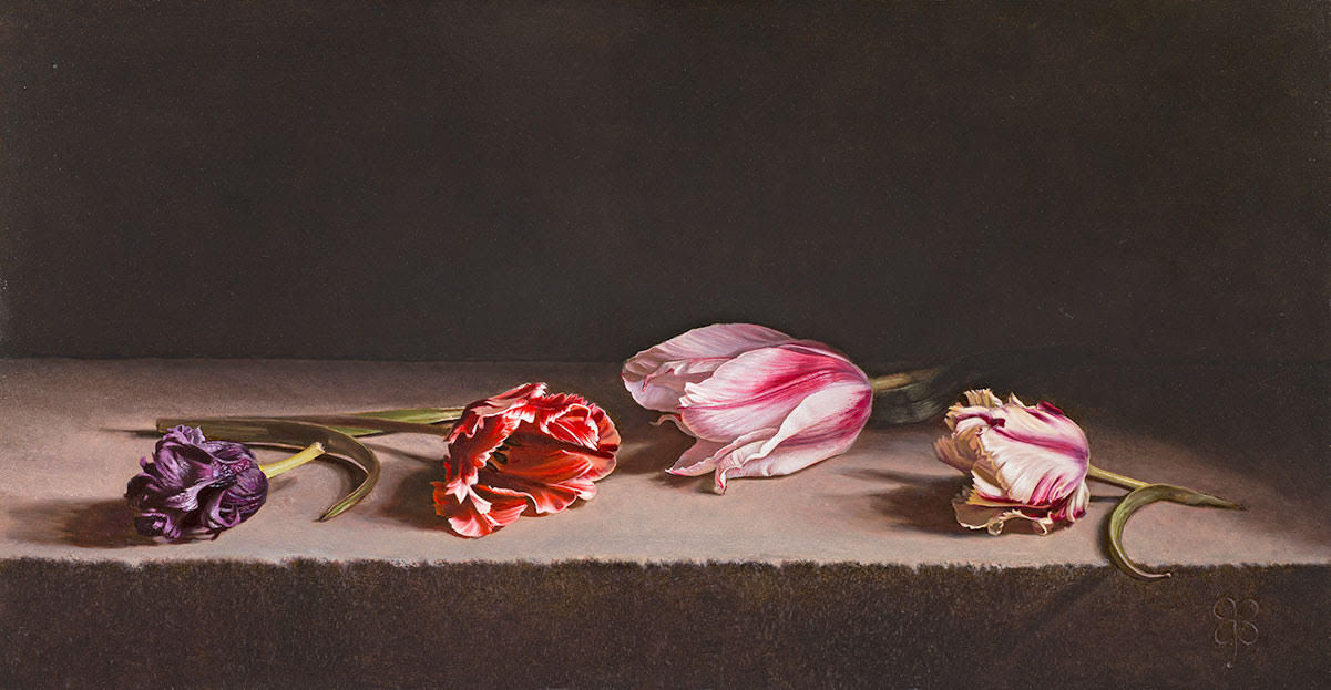 Erkin, Stilleven met Marilyn tulp , 2018
