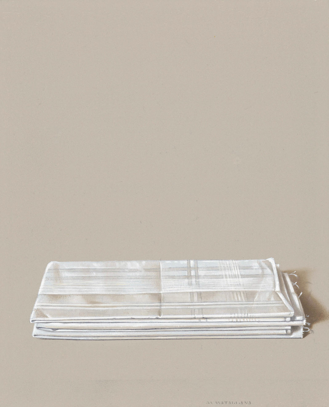 Antonio Matallana, Trois mouchoirs pliés, 2024