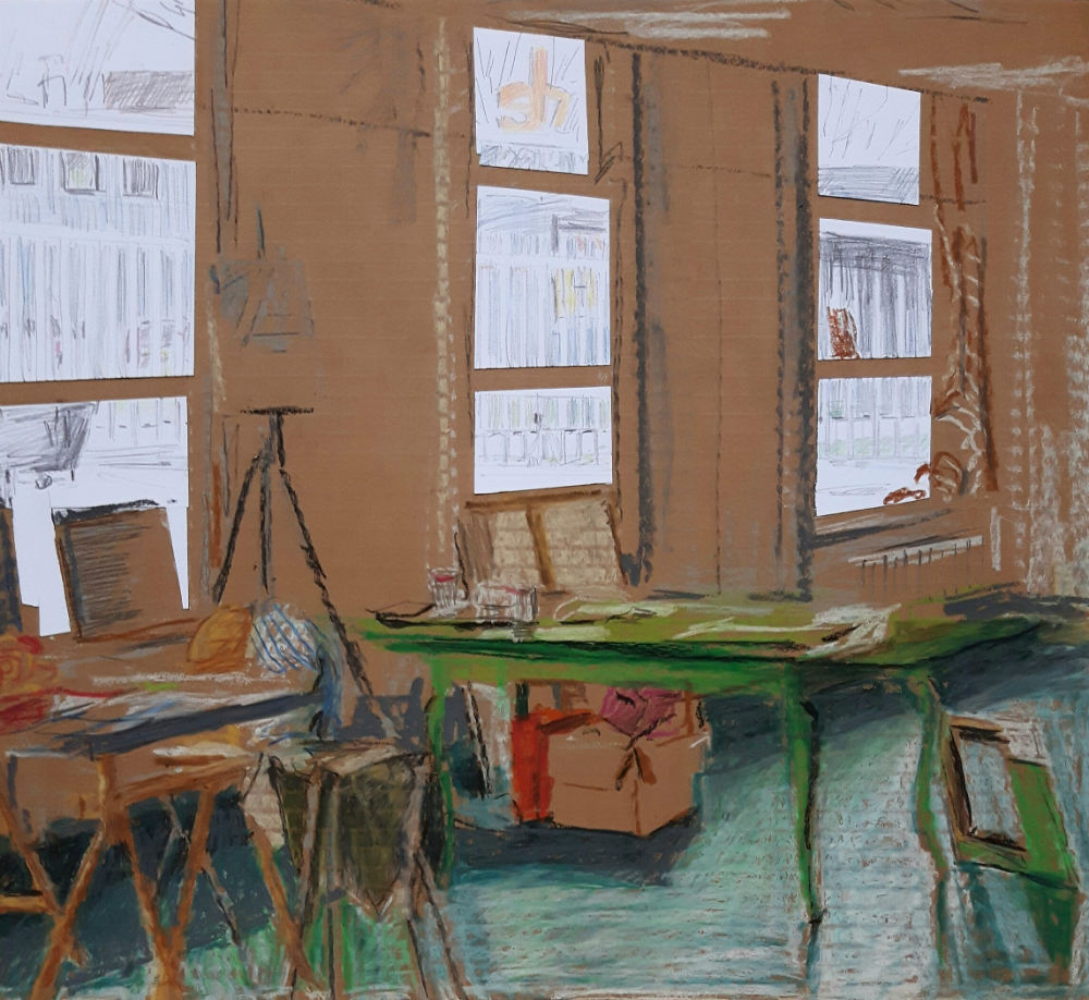 Dorine van der Ploeg, Green floor V, 2017