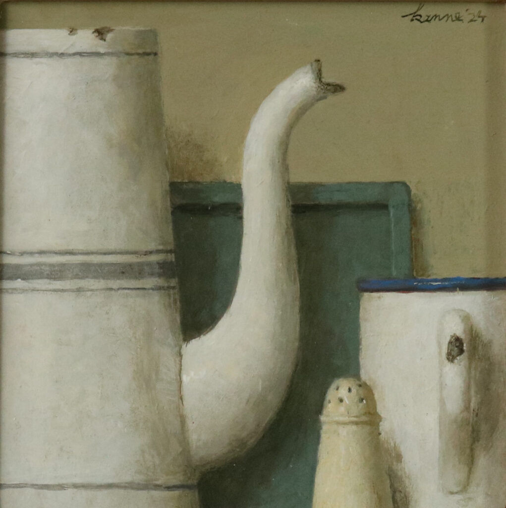 Kenne Grégoire, Stilleven met zoutvaatje, 2024