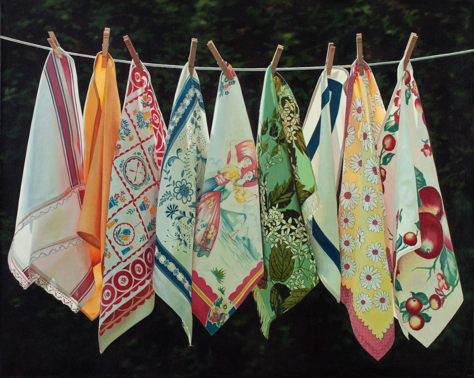 Cindy Rizza, Tea Towels II, 2024/2025