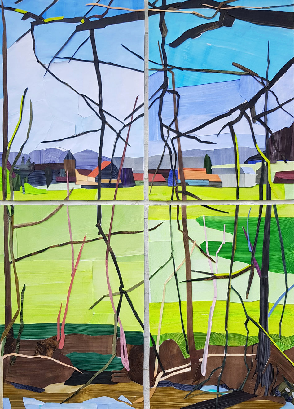 Dorine van der Ploeg, Schaelsbergerbos I (zicht op Oud Valkenburg), 2019