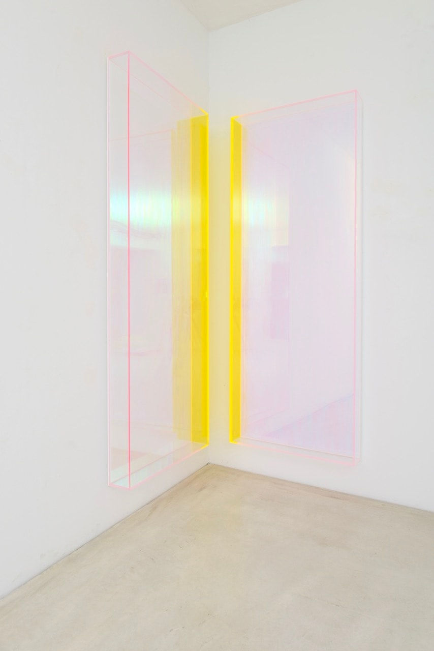 Regine Schumann, colormirror rainbow pink berlin, 2 parts, 2025