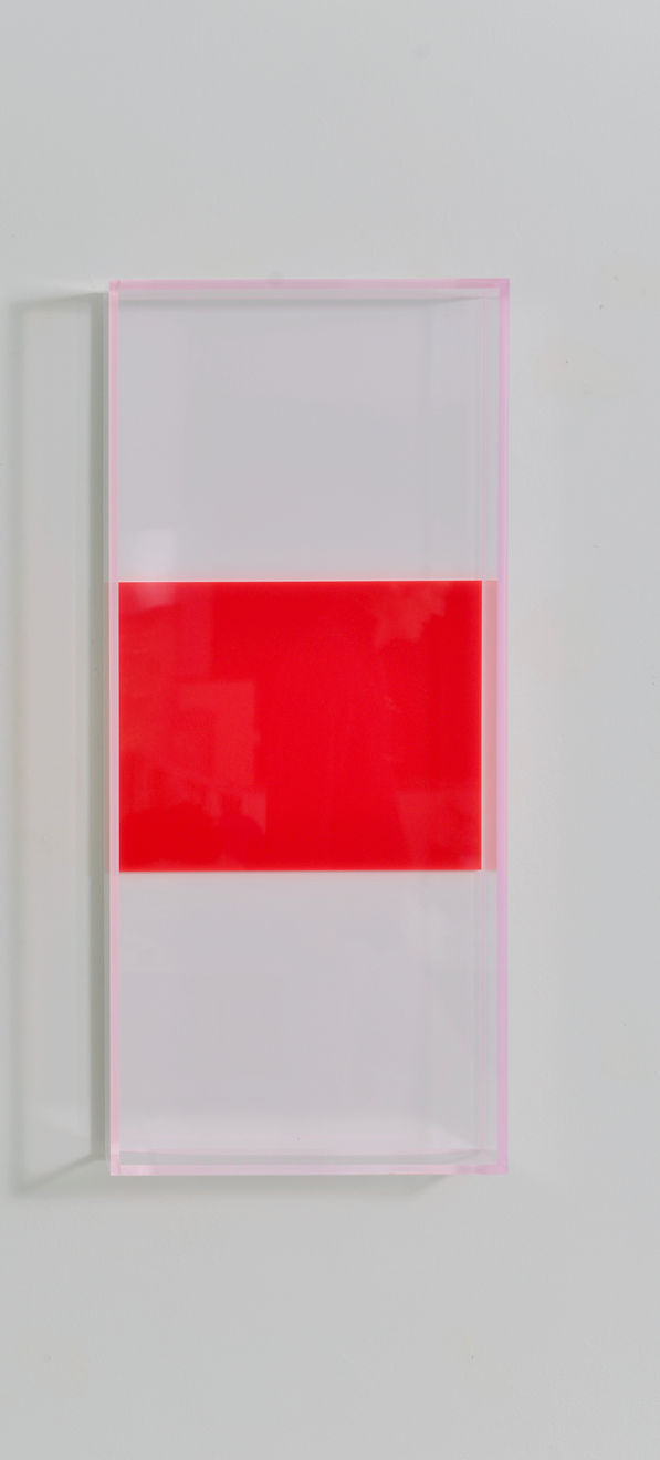 Regine Schumann, colormirror rainbow triple miami white red, 2019