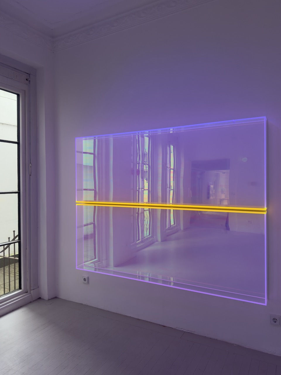 Regine Schumann, colormirror rainbow pink berlin, 2 parts, 2025