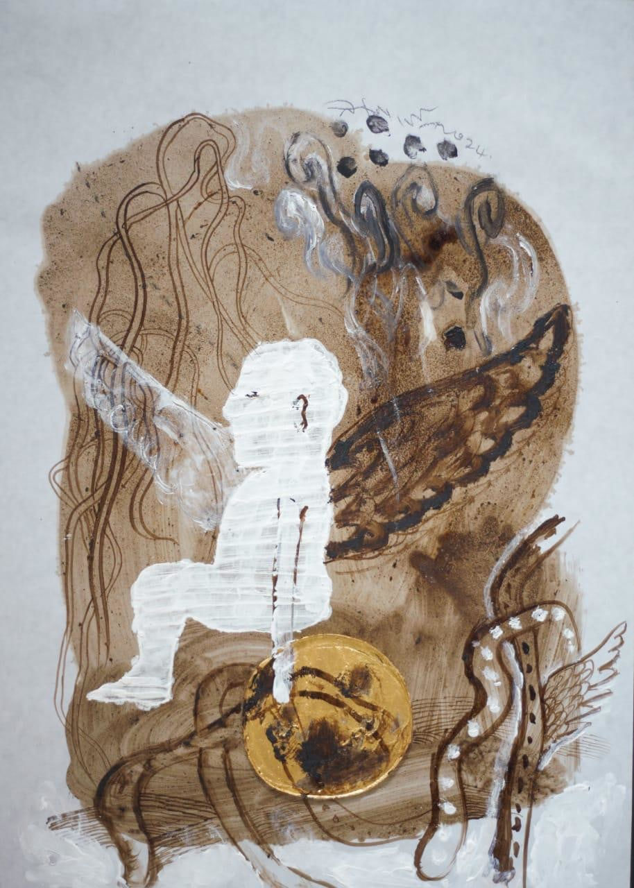 Bandu Manamperi, Wings of Stillness I, 2024