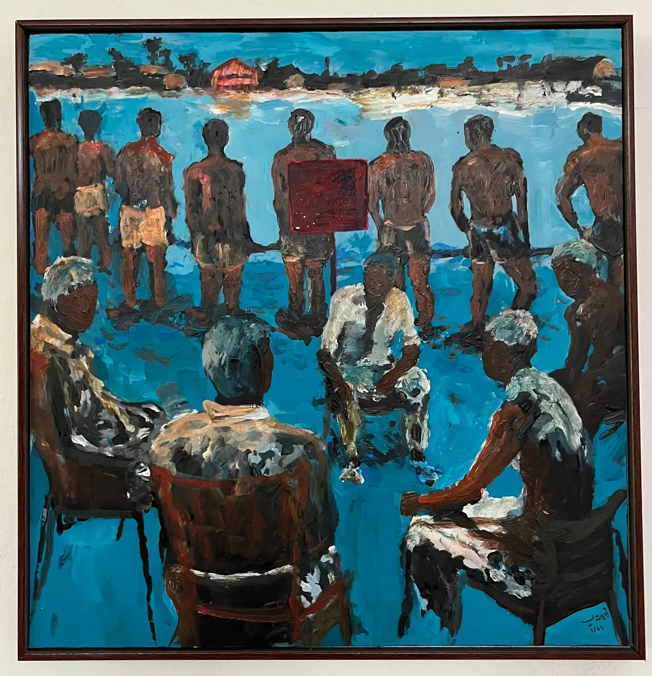 Bilaal Raji Saheed, The reunion in blue, 2025