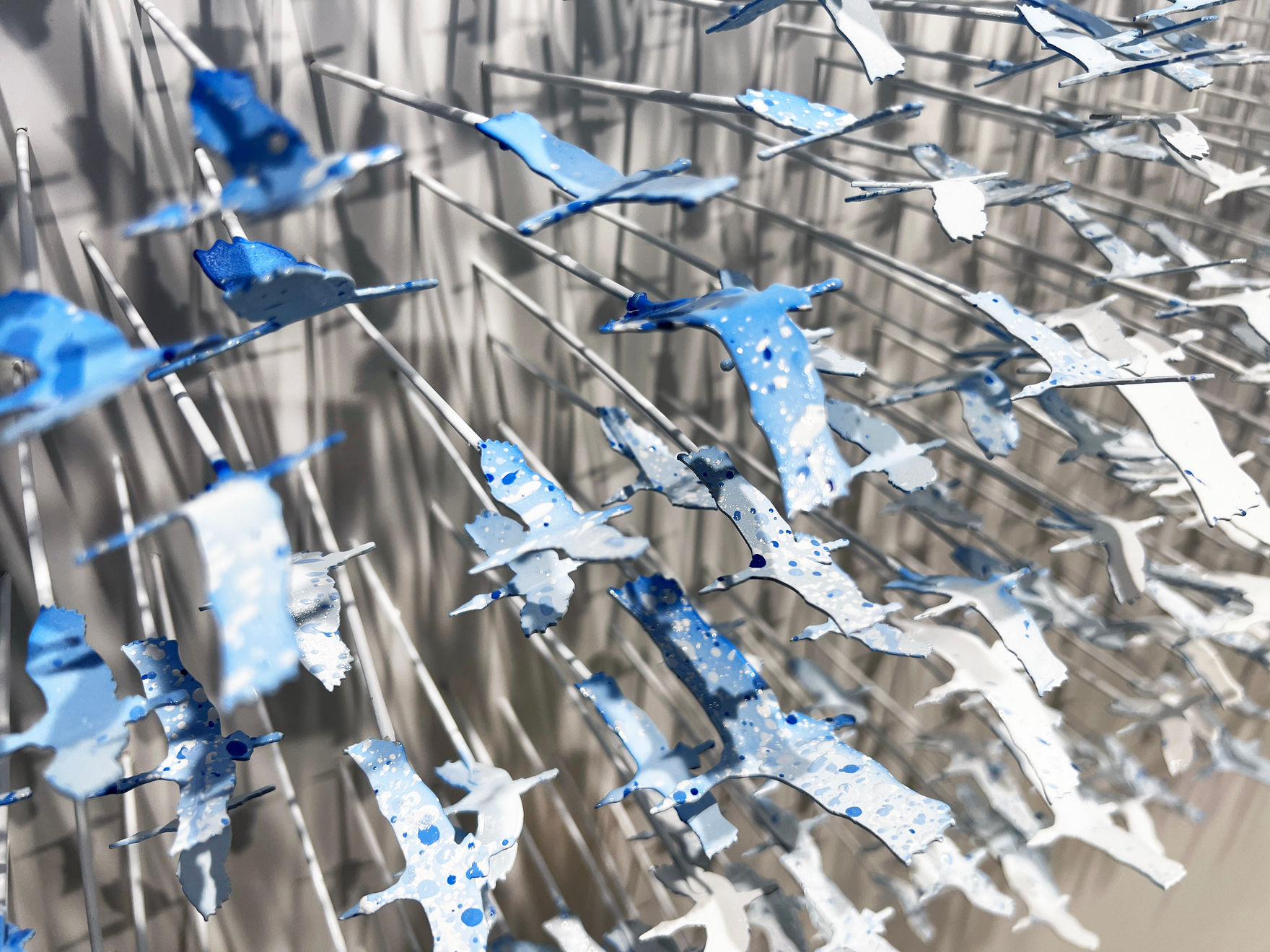 Joel Amit, Galaxy of Birds | Blue Gradient, 2023