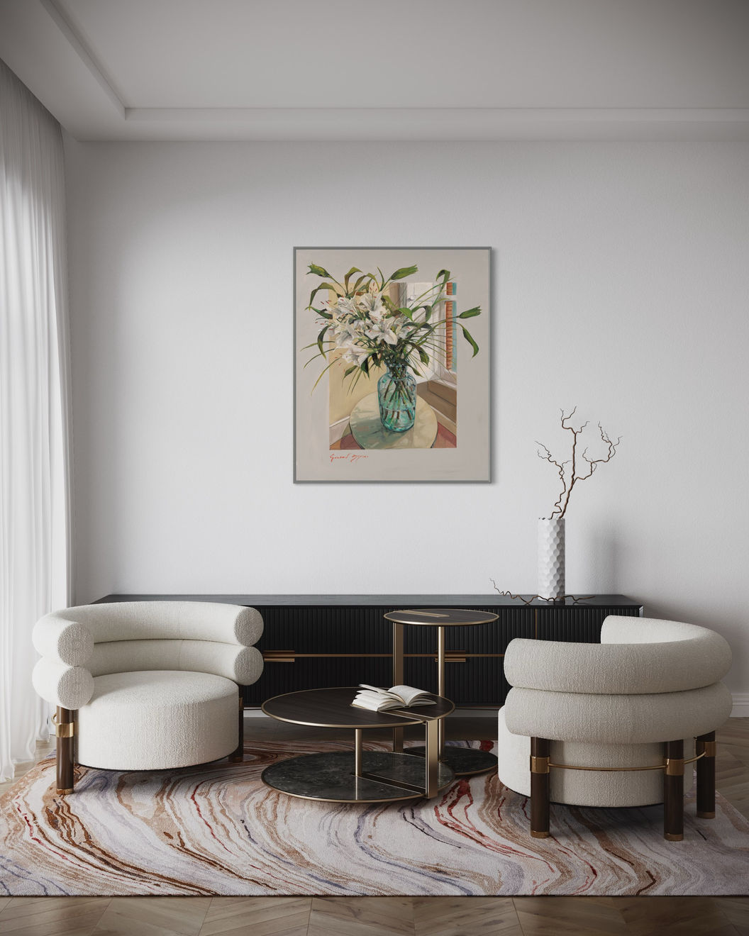 Gerard-Byrne-Floral-Moments-II-art-gallery-Dublin-Ireland-interior-design