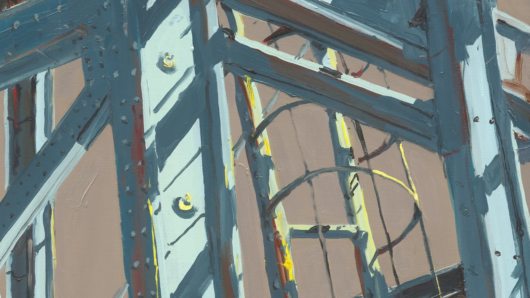 Gerard_Byrne_City_Ladder_art_gallery_Dublin_Ireland_painting_detail