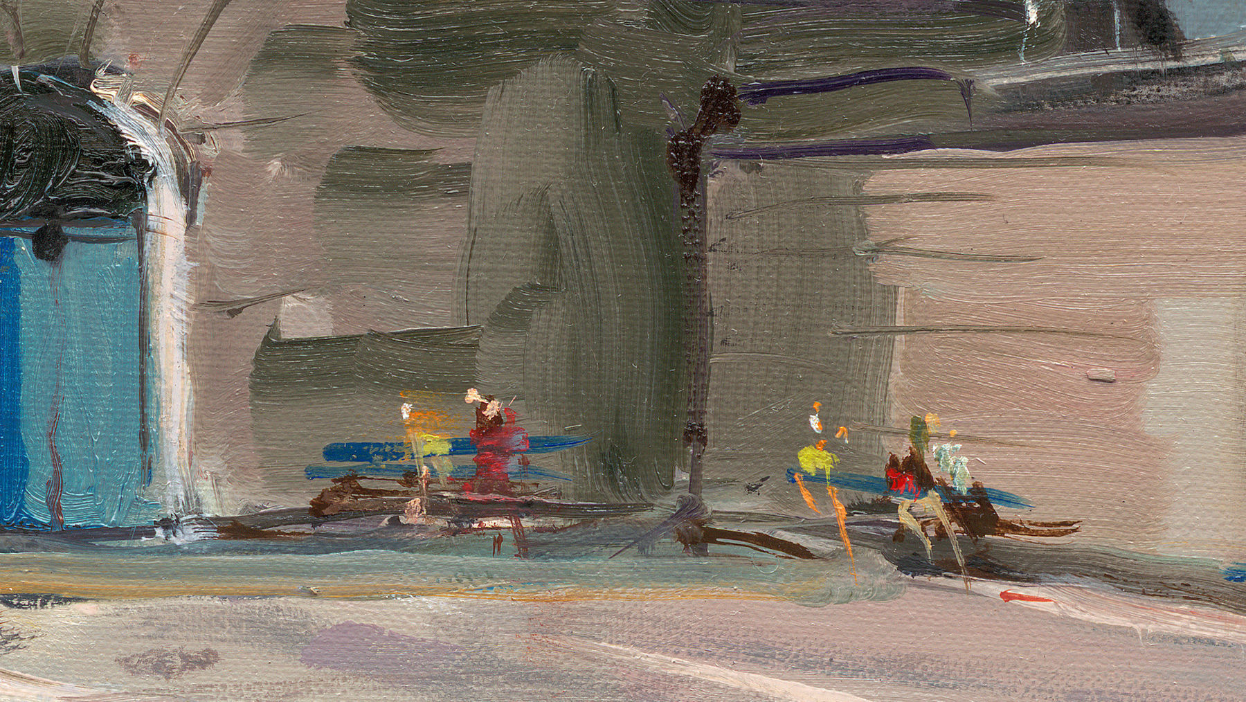 Gerard-Byrne-Winter-Light-East-Pier-Lighthouse-DunLaoghaire-art-gallery-Dublin-Ireland-painting-detail