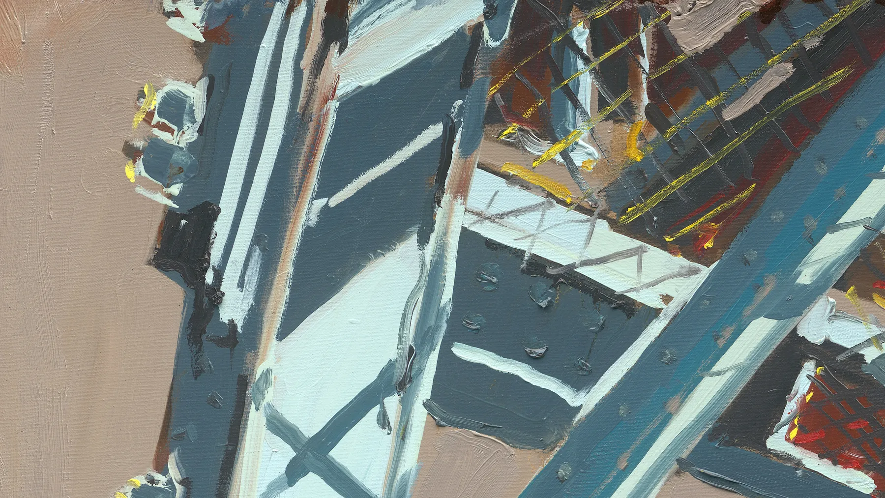 Gerard_Byrne_City_Ladder_art_gallery_Dublin_Ireland_painting_detail